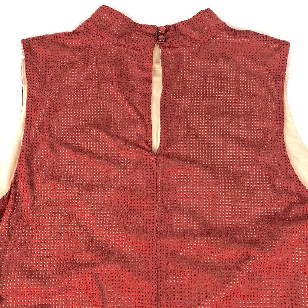 Nude Illusion Rust/Pearl Swing Dress Sleeveless 1X - Picture 4 of 8